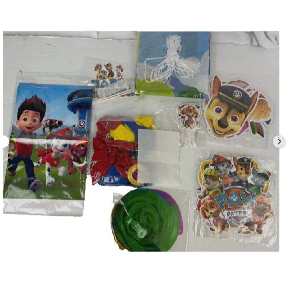Paw Patrol Birthday Party Decoration Kit Banner Balloons Hanging Swirls Supplies